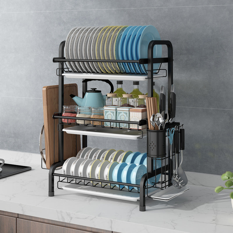 Organize Your Kitchen with Style: The Cupboard Double-layer Supplies Storage Box Rack